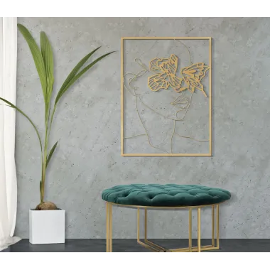 PANEL Z ŻELAZA GOLD FACE 60x1x80 cm